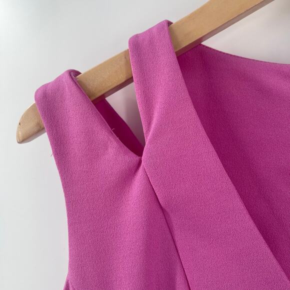 MAISON TARA Dress Size 4 Savanah Midi Cut Out Crepe Fit & Flare Wedding NWT - Picture 9 of 16